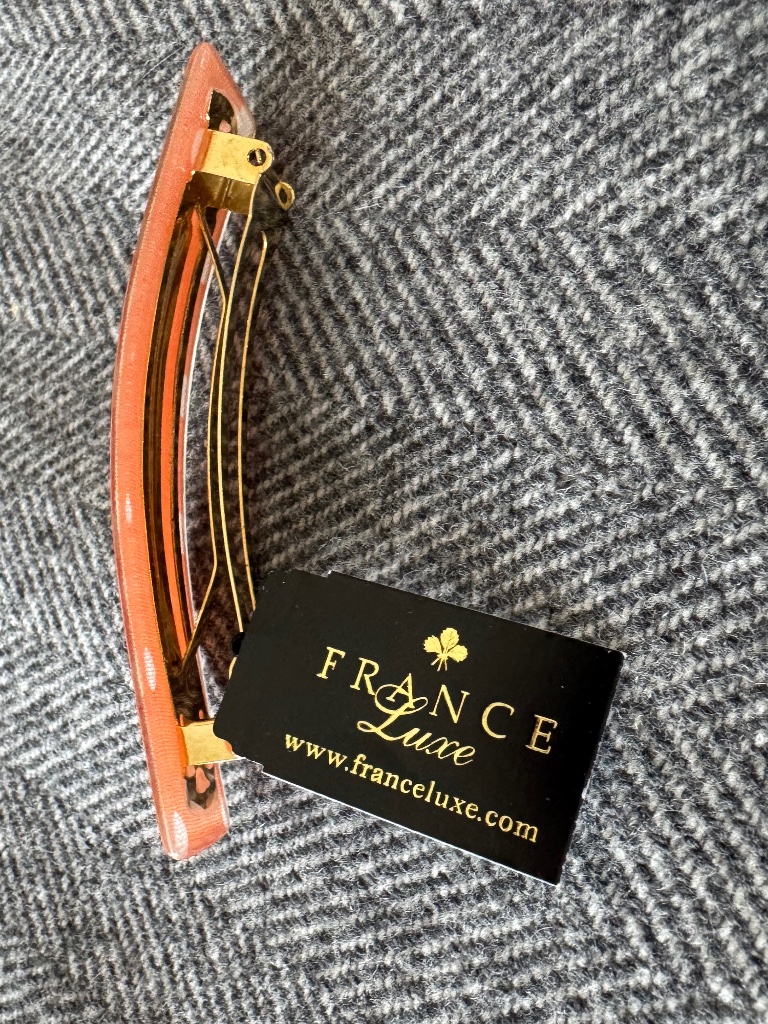 Nwt, France Luxe, Rectangle Polka Dot Barrette With French Clip — image 4 of 7